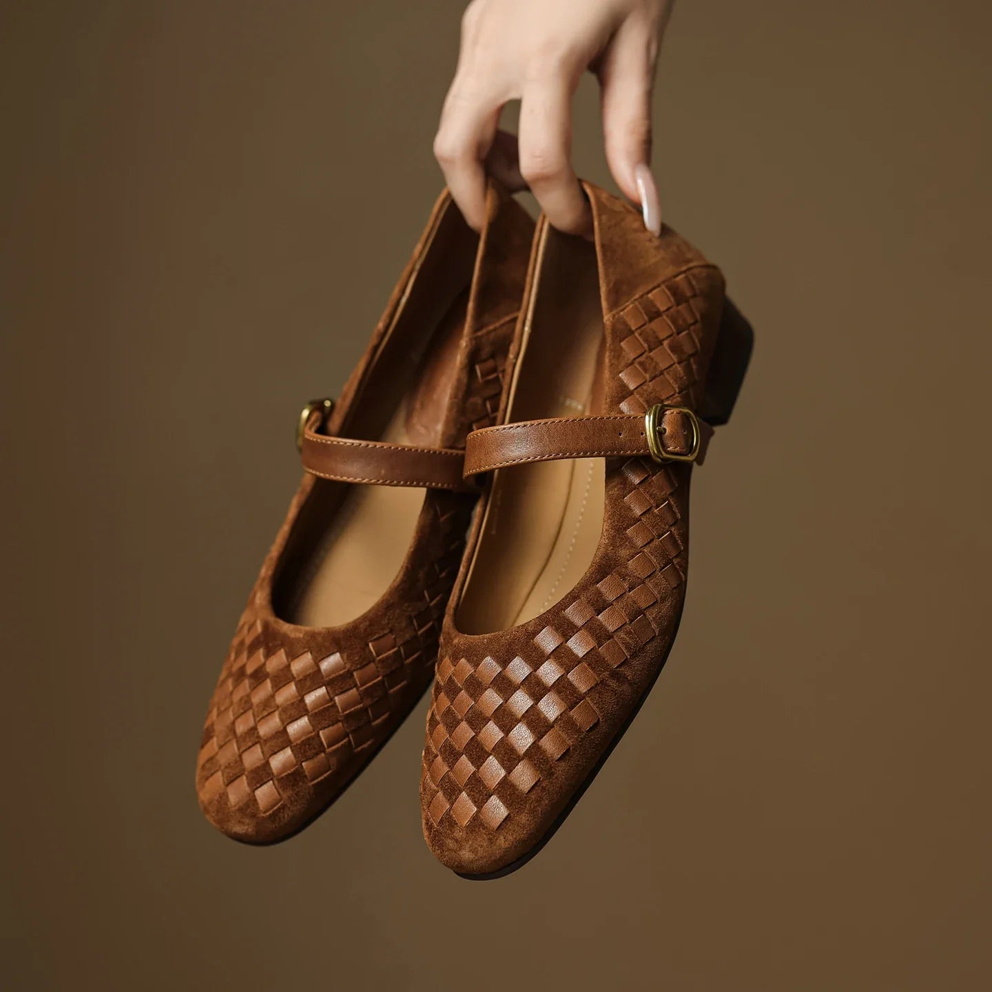 Elara Leather Mary Janes
