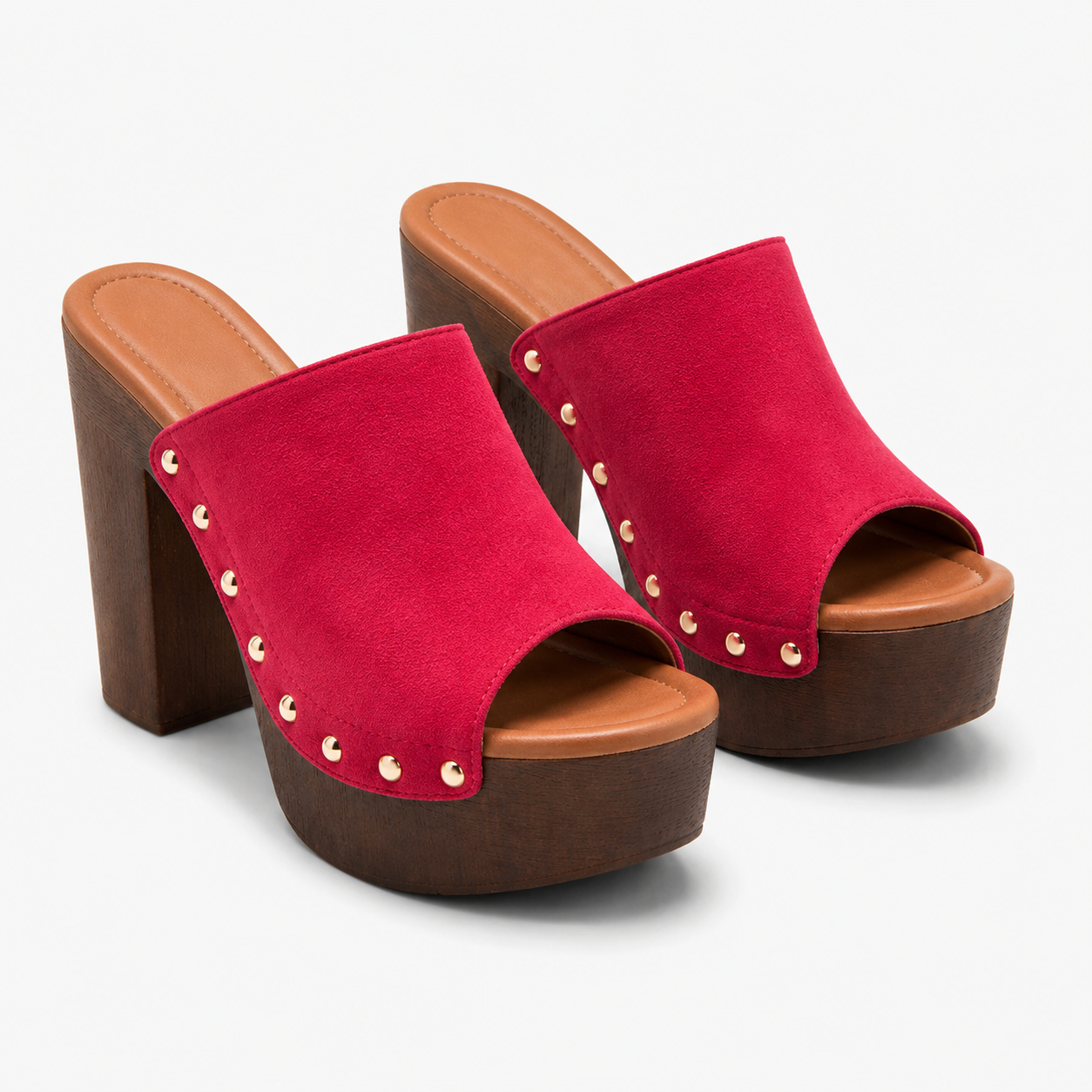 Sienna | Sandalen met plateauzool en studs
