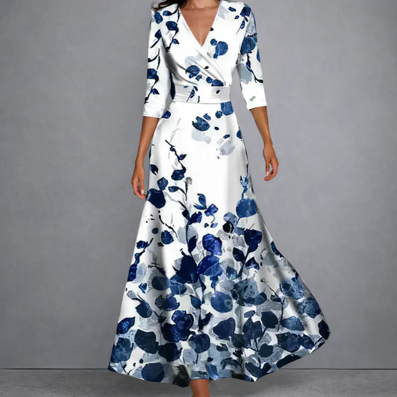 Calla | Maxi-jurk met bloemenprint voor een elegante, zelfverzekerde uitstraling