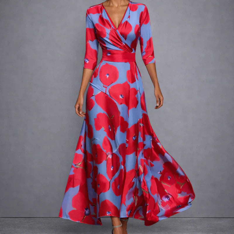 Calla | Maxi-jurk met bloemenprint voor een elegante, zelfverzekerde uitstraling