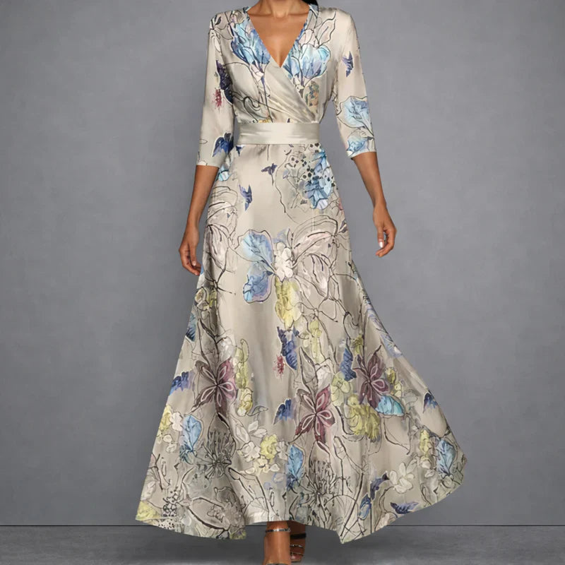 Calla | Maxi-jurk met bloemenprint voor een elegante, zelfverzekerde uitstraling