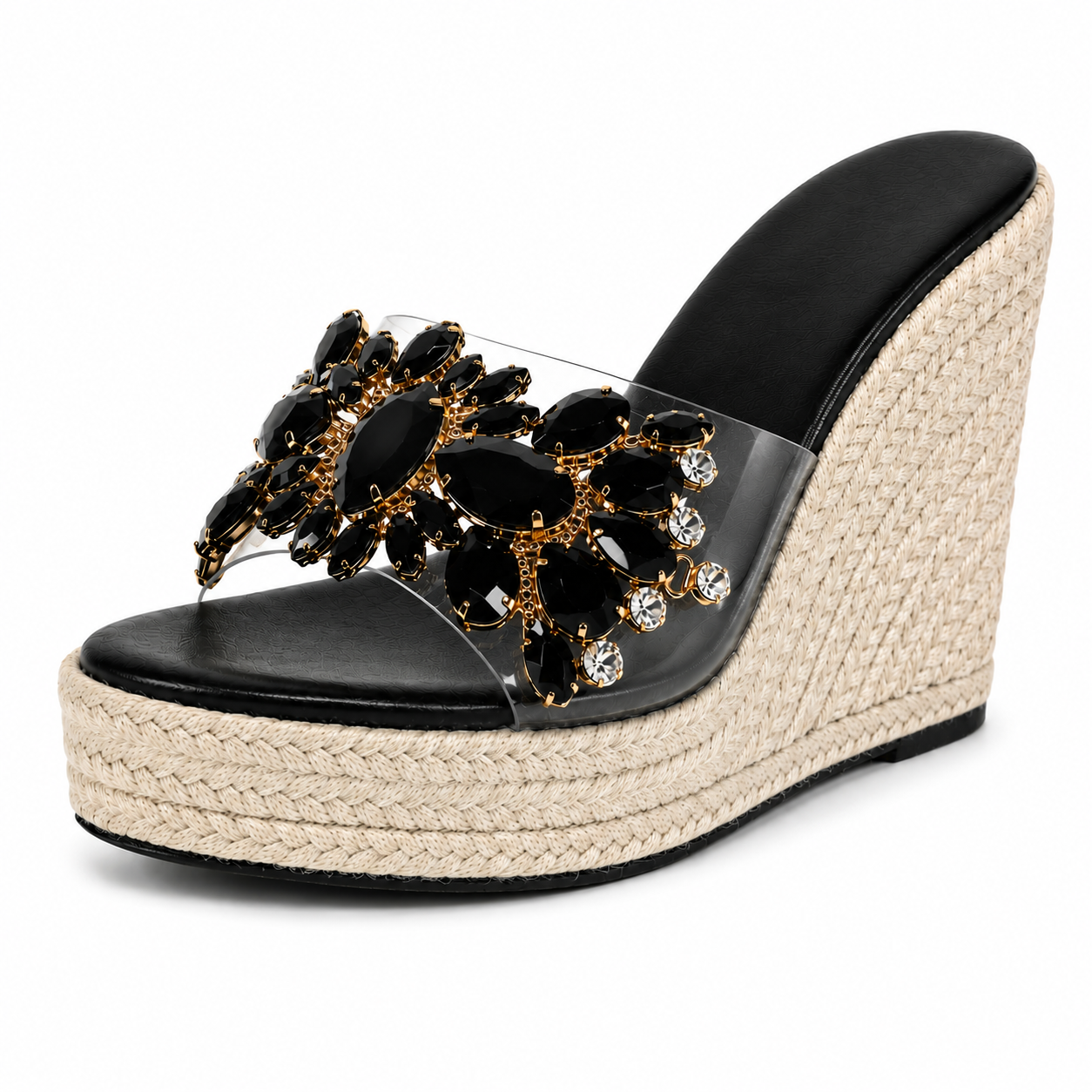 Isabella | Crystal-sneakers met sleehak