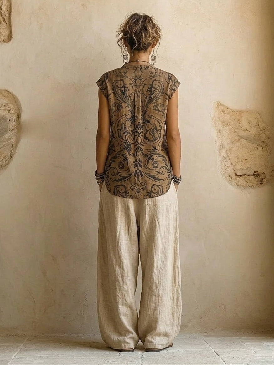 Giulia | Bohemien-set met gelaagde, soepel vallende snit