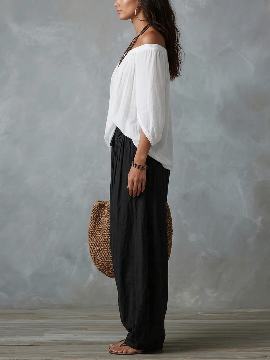 Isabella | Bohemien-set met soepelvallende Lantern-stof