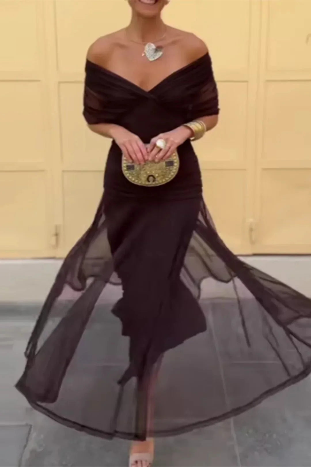 Elodie | Elegante maxi-jurk met V-hals