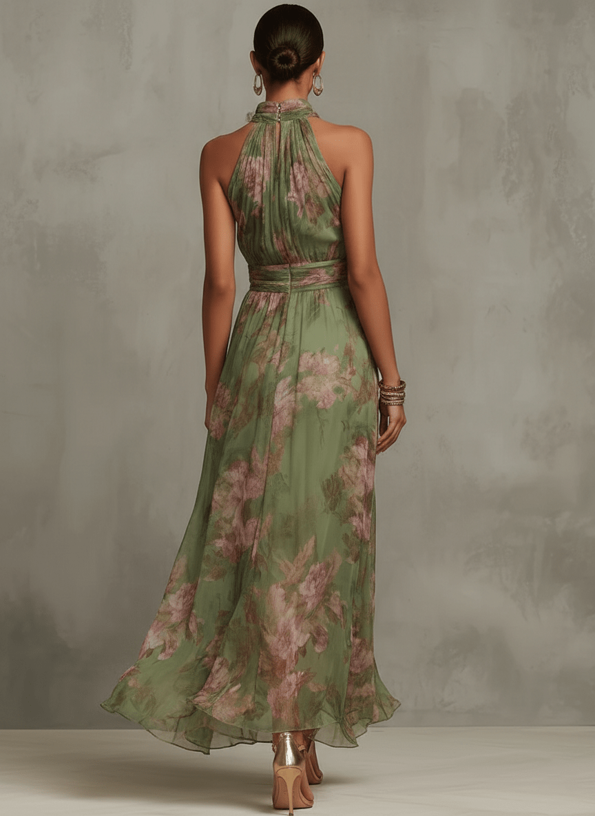 Evelien | Elegante maxi-jurk met bloemenprint