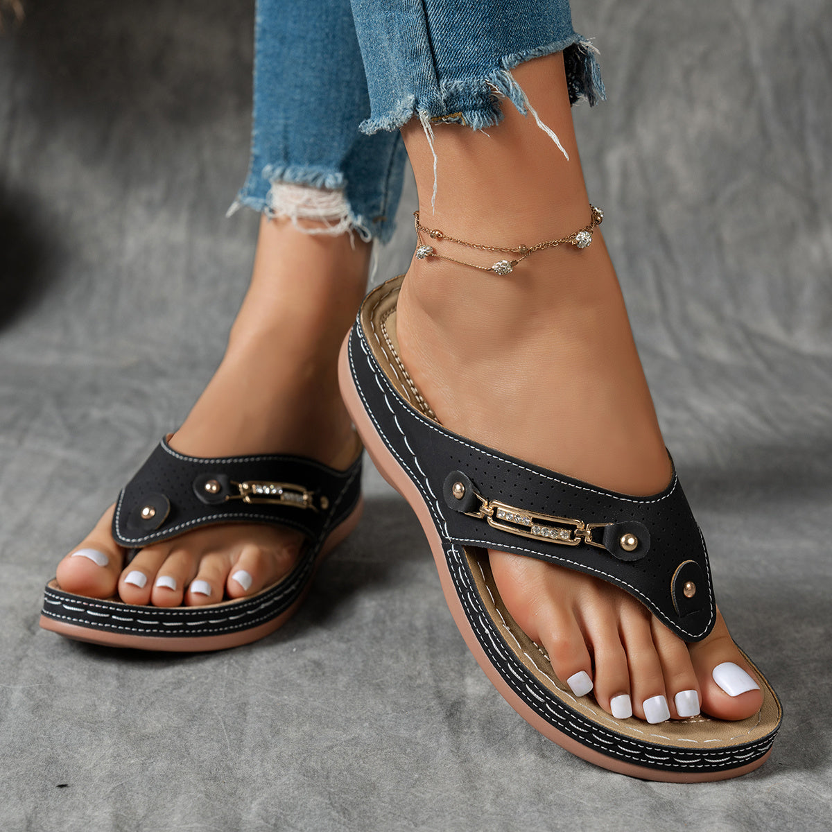 Elina - Wedge sandals - with arch support