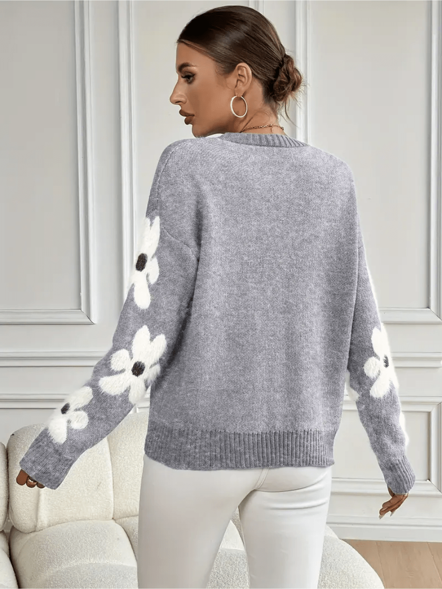 Flora | Elegante en Comfortabele Sweater met Bloemenprint