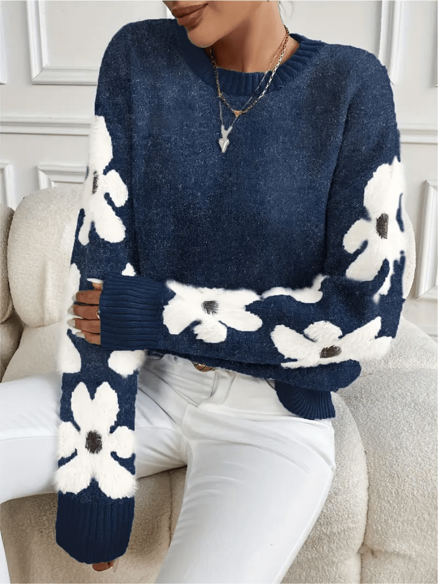 Flora | Elegante en Comfortabele Sweater met Bloemenprint