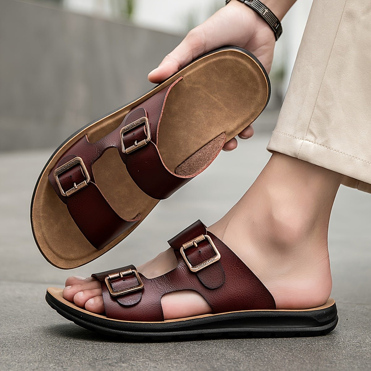 Gabriel Verstelbare Orthopedische Heren Sandalen