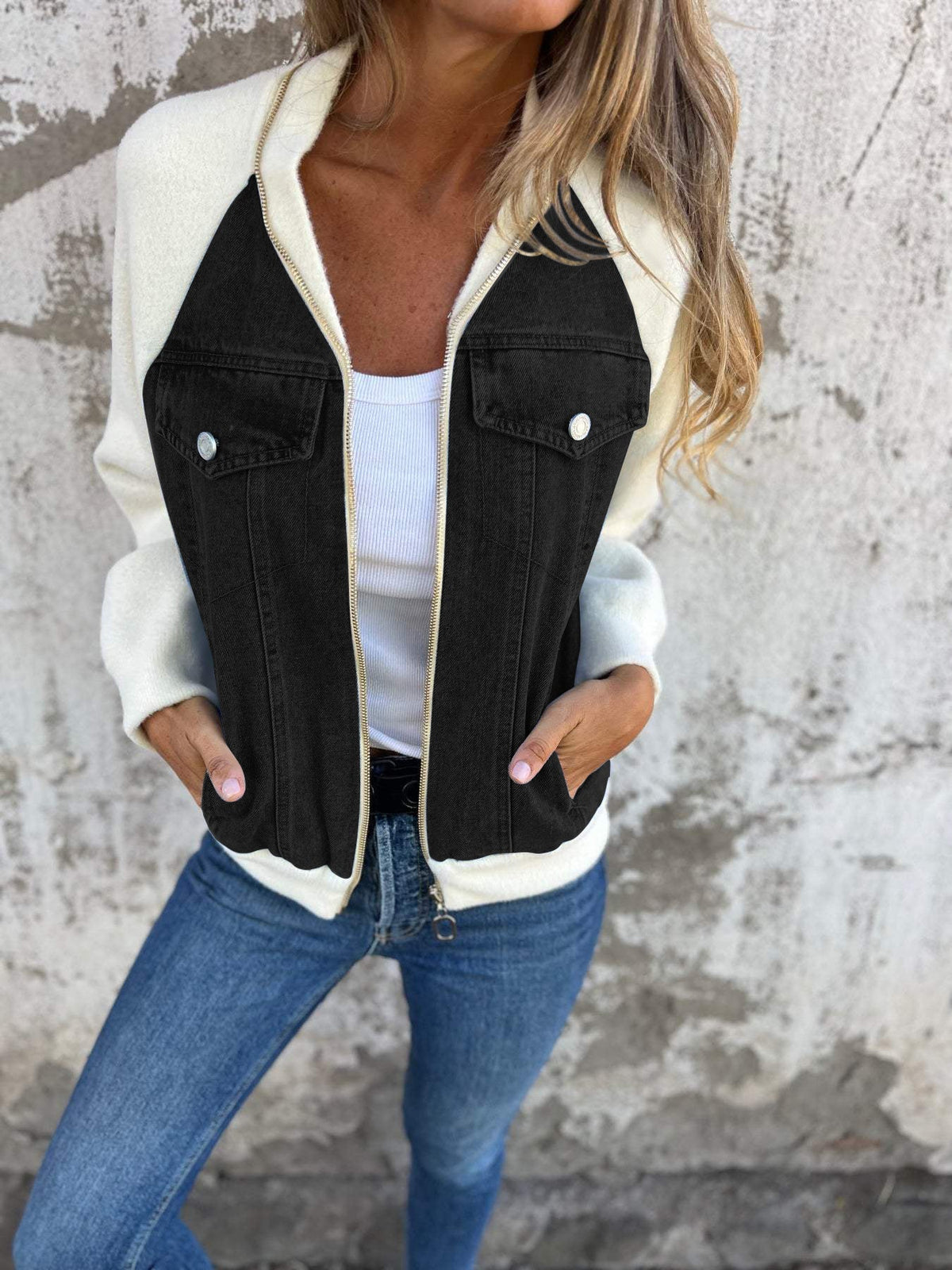 Modern Bomberjack met Ritssluiting