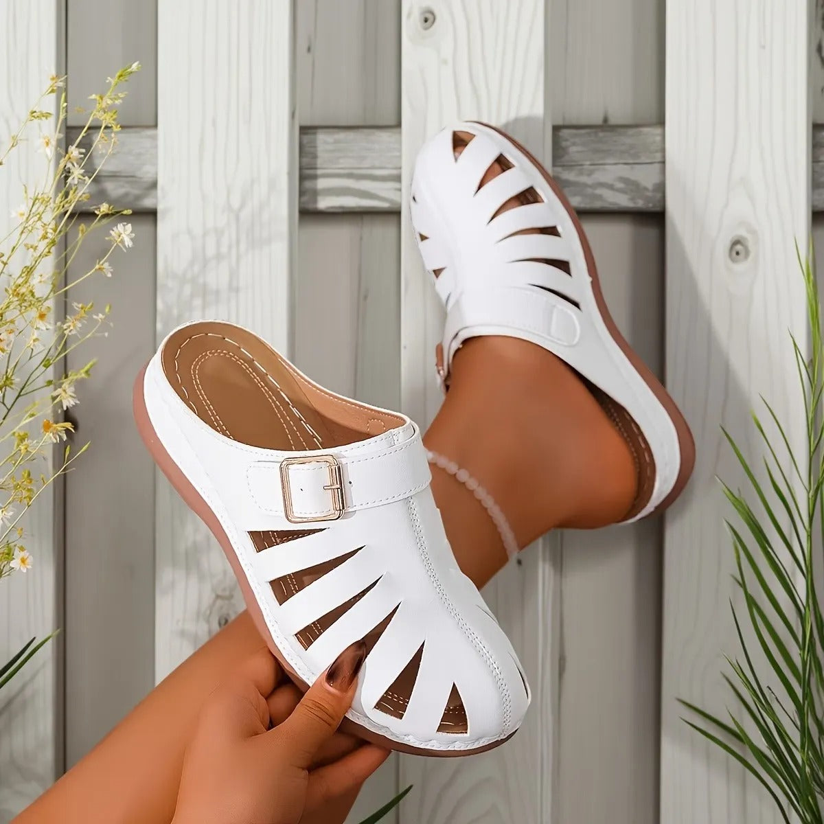 Elisea™ | Stijlvolle en orthopedische sandalen met gesloten teen en holle zool