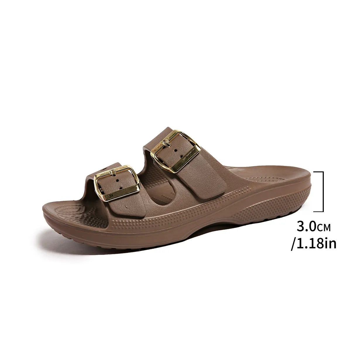 Zaterdag | Orthopedische sandalen met dubbele gesp