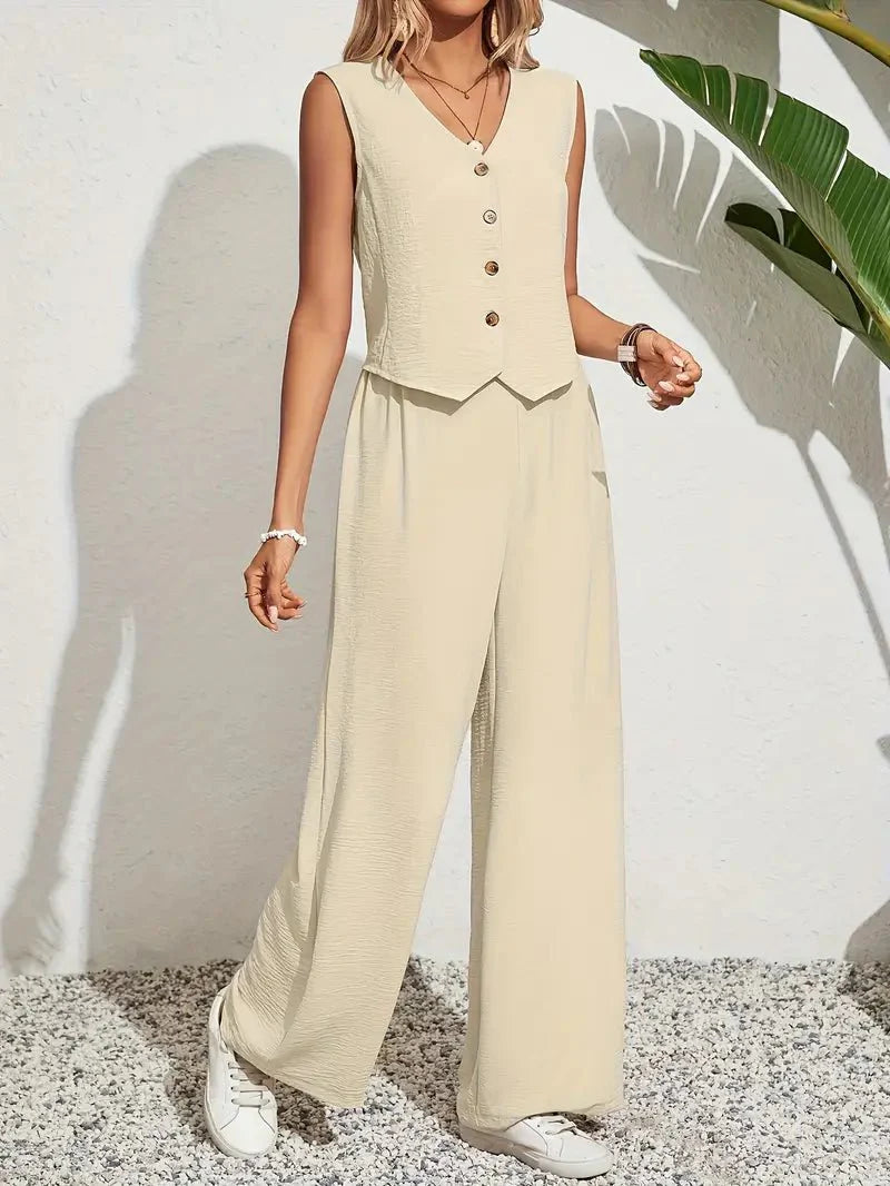 Lisa™ | Casual zomerset met sweetheart halslijn