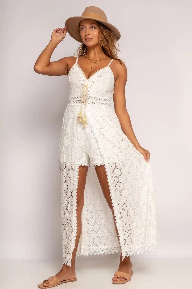 Nina™ Chique Witte Ibiza Jurk