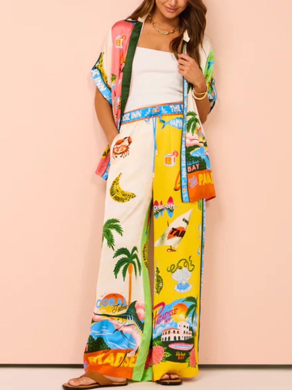 Florence | Elegante Dames Kledingset met Zomerse Print