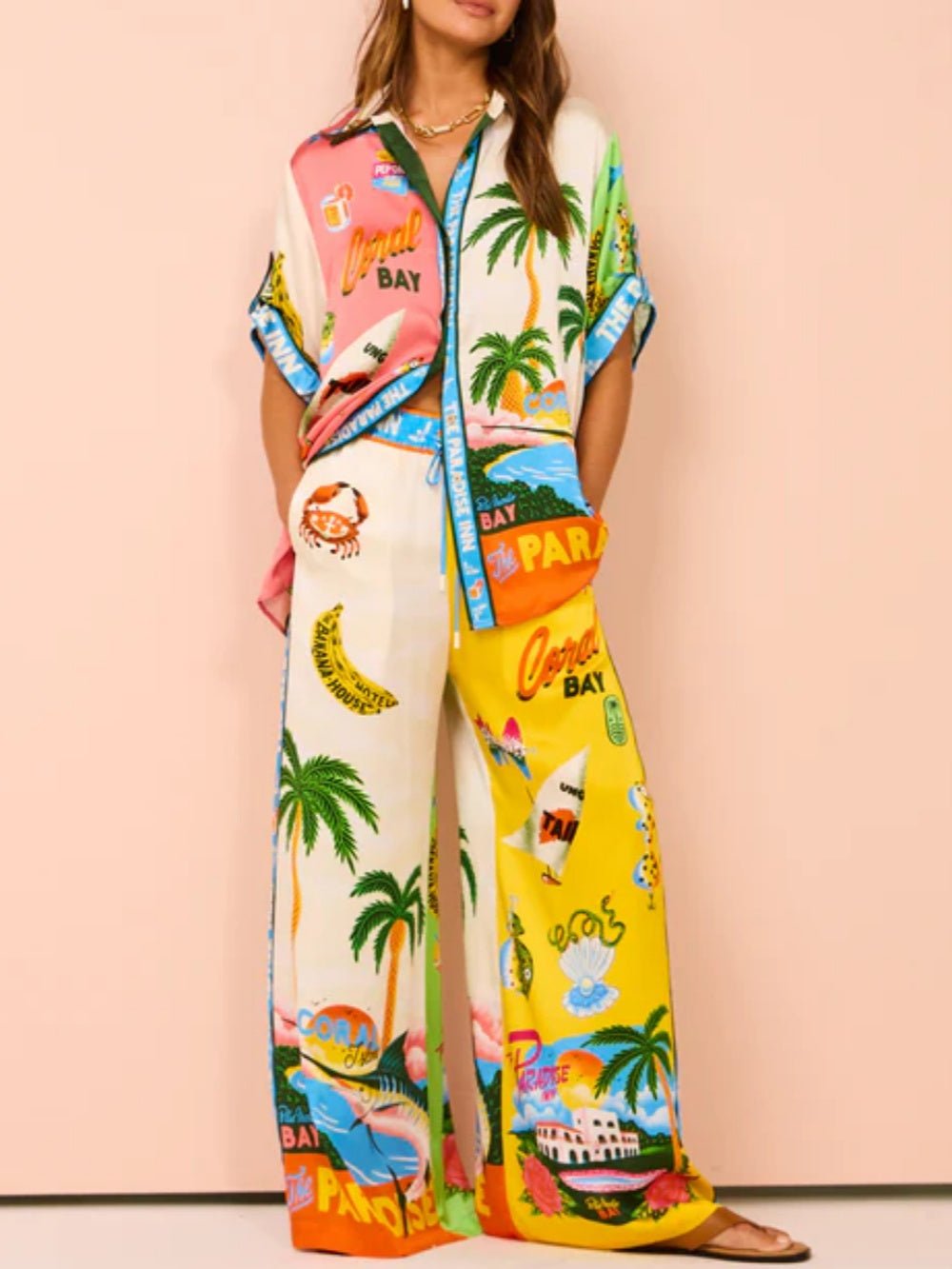 Florence | Elegante Dames Kledingset met Zomerse Print