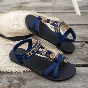 Juliette - Round-Toe Orthopedic Flat Sandals