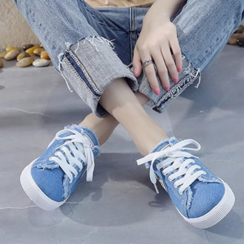 Amelia - Orthopedic Denim mules – Easy to slip on