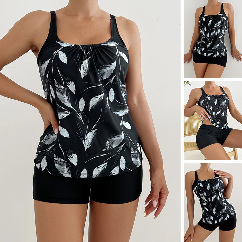 Sophie™ | Tweedelig badpak met patroon – tummy control, vierwegstretch, zonbescherming