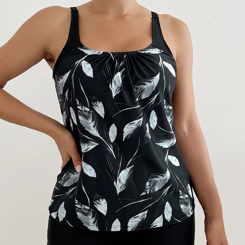 Sophie™ | Tweedelig badpak met patroon – tummy control, vierwegstretch, zonbescherming