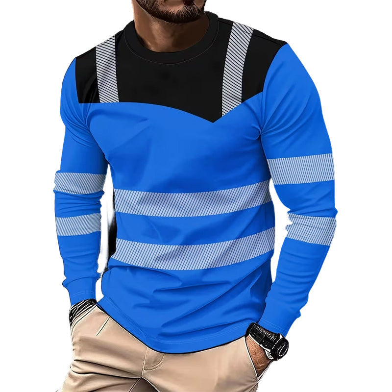 Edo | Sportieve heren-longsleeve – vochtafvoerend, met subtiele print, voor actieve dagen
