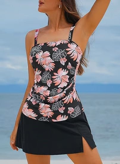 Square Neck Tankini Set