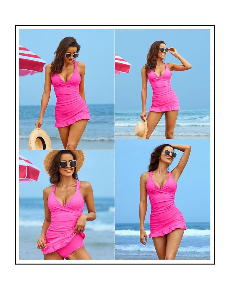 Swimdress – Corrigerend Badpak met Ruches
