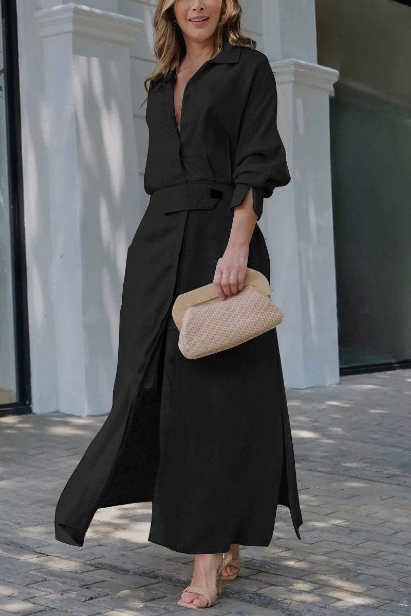 Valéria | Maxi-jurk met V-hals
