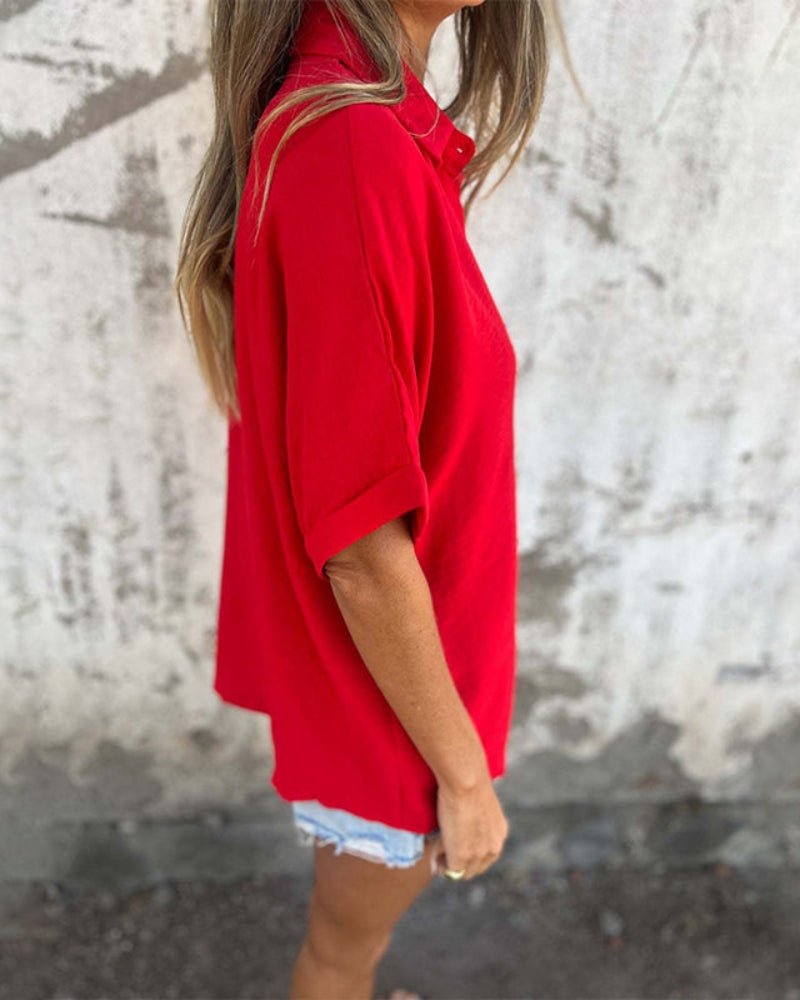Velora™ | Casual Button-Up Shirt