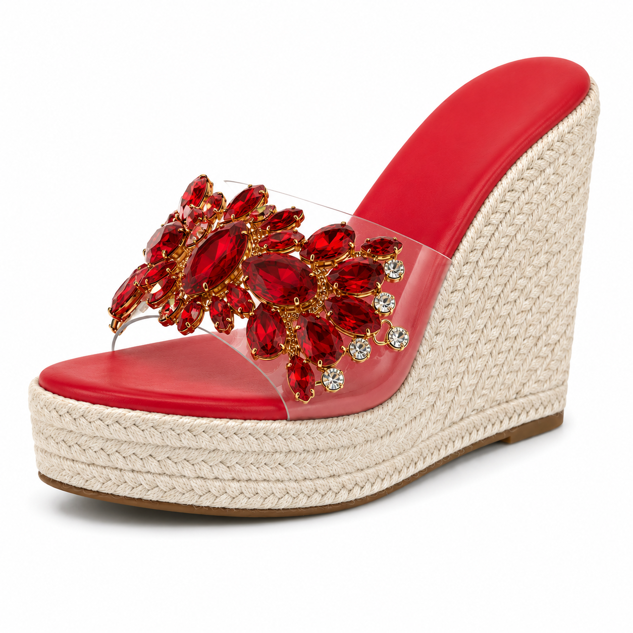 Isabella | Crystal-sneakers met sleehak